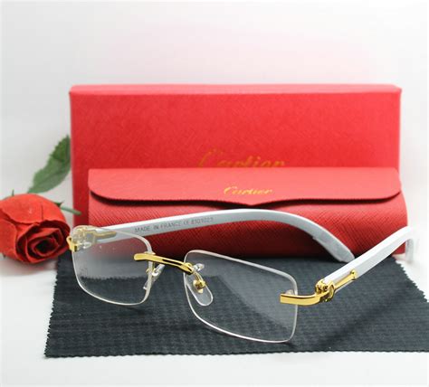 cartier replica clear glasses|knockoff cartier glasses.